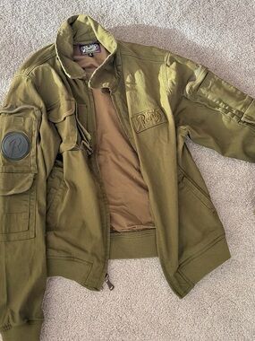 Rusty Olive Green Military Field Jacket